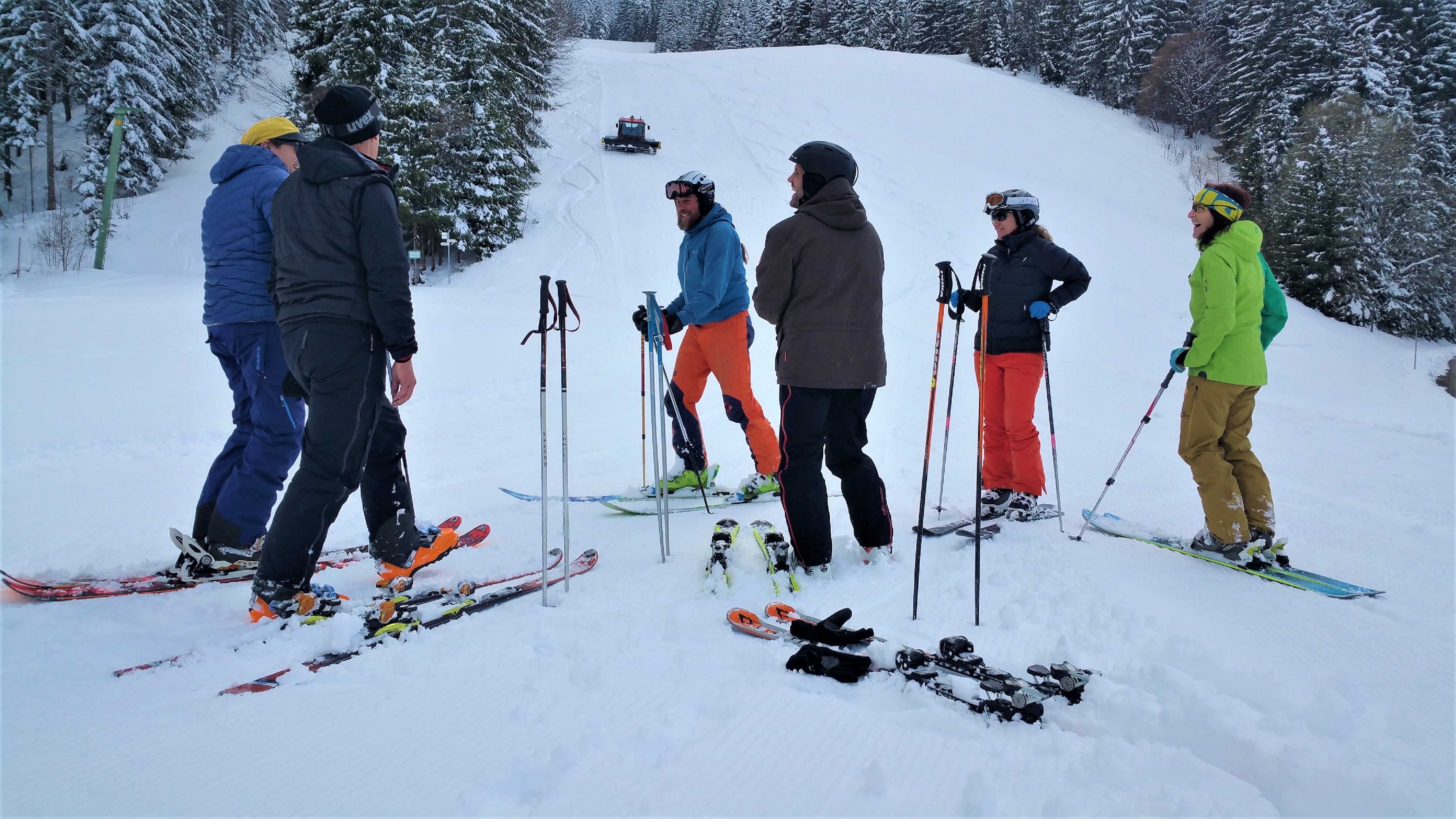 Gruppe Ski Hang Schnee Winter